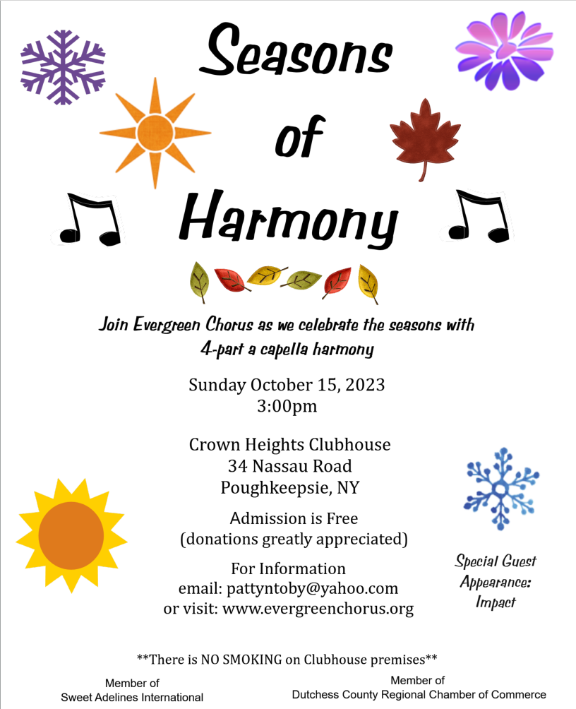 to Evergreen Chorus Evergreen Chorus